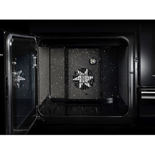 Rangemaster KCH100NGFBL/C - Black/Chrome Gas Range Cooker - 100cm - A+ Energy