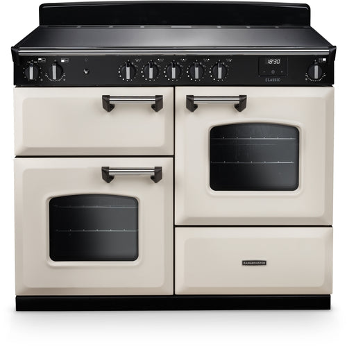Rangemaster Classic CLO110EIPPCR/CM1 - Cream 110cm Range Cooker - Induction - A Energy Rating