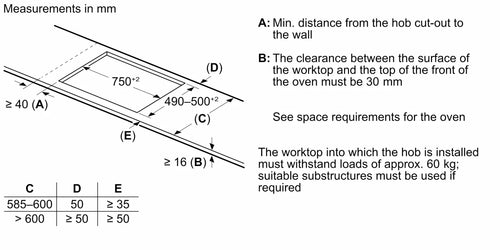 Bosch Series 6 PXY83KHC1E - Black 4 Zone Induction Hob