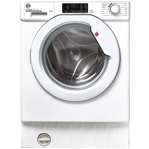 Hoover HBWS 48D1W4-80 - White 8KG Integrated Washing Machine - 1400 RPM - B Energy