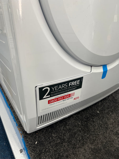 AEG TR708L0B - 7000 Series White 8KG Heat Pump Condenser Dryer - A++ energy - Unboxed