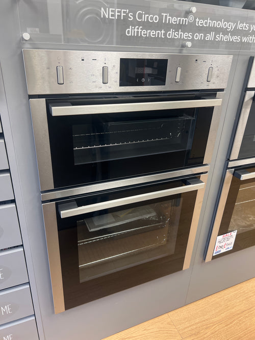 Neff U1CHC0AN0B Built In Double Oven Electric - Stainless Steel - Ex Display
