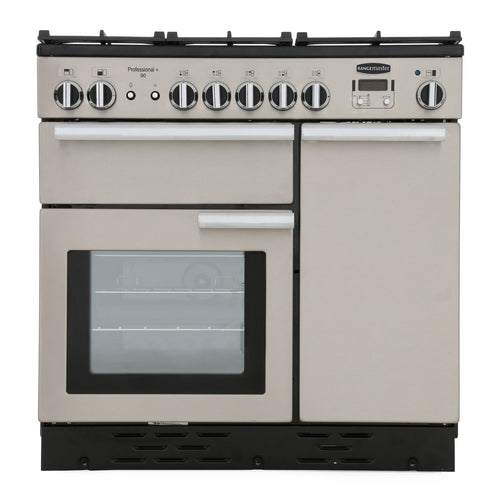 Rangemaster Professional Plus PROP90NGFSS/C - Stainless Steel/Chrome Gas Range Cooker - 90cm - A Rated