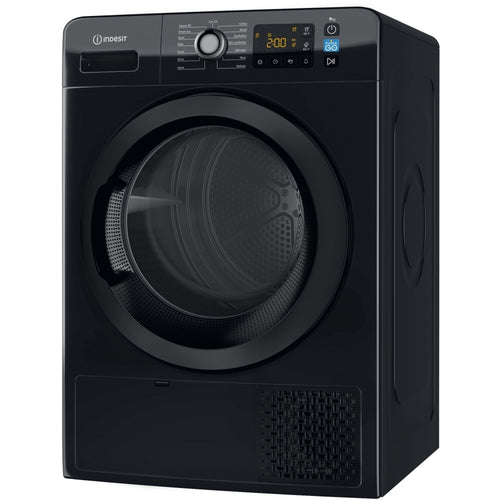 Indesit YT M11 92B X UK - Black Heat Pump Condenser Dryer - A++ energy