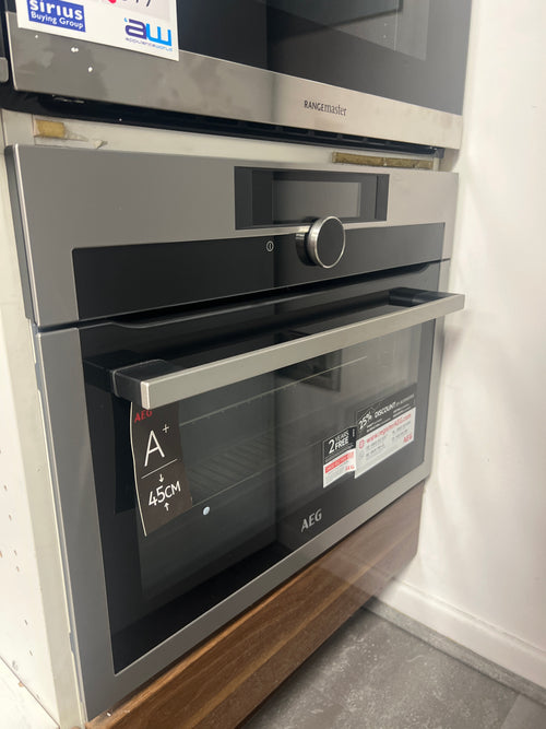AEG KPE842220M - Stainless steel Built in Compact Single Oven - A+ energy - Ex Display