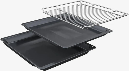 Bosch Series 8 CMG778NB1 - Black Electric Built-in Combination Microwave