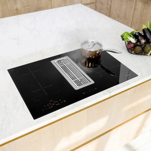 Caple DD780BK - Black 4 Zone Venting Hob - A+ energy