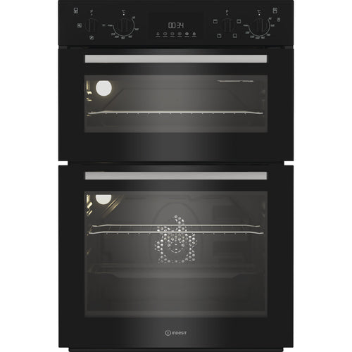 Indesit DII 10D B - Black Double Oven - 105L - A Energy