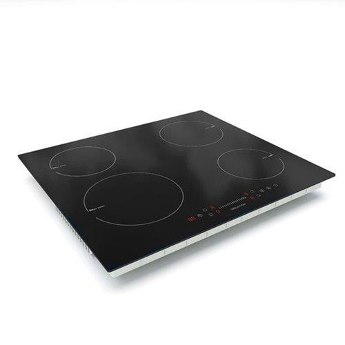 Teknix SCIH6PISL - Black 4 Zone Induction Hob 13amp plug in