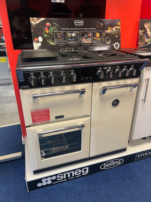 Stoves ST RICH DX S900DF - Cream Dual Fuel Cooker - A/A energy - Ex Display