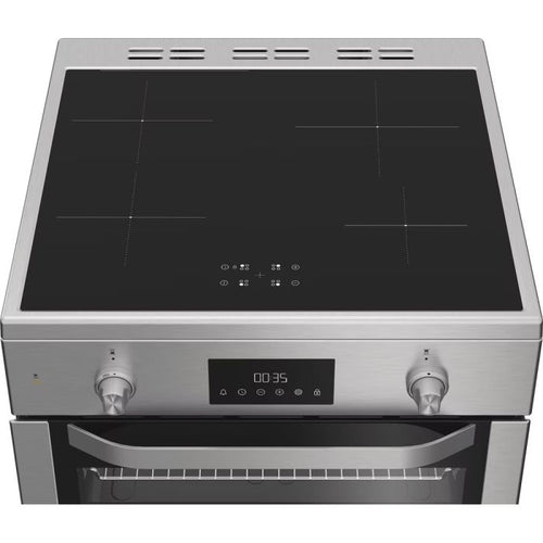 Hotpoint HDE6IDC2X -Inox Electric Cooker Dual Cavity - A Rated