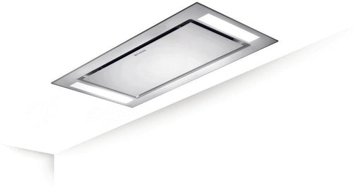 Faber HEAVEN-GLASS-3-0-SLIM-WH-A120-2 - White Glass Ceiling Extractor - 120cm - A+ Energy Rated
