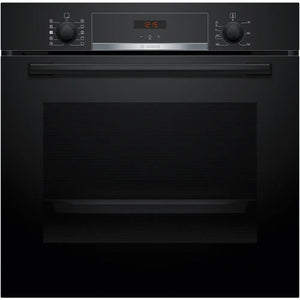 Bosch HQA534BB3B Series 4 - Black 71L Built-In Electric Single Oven - 3D Hot Air - A+ Energy Rating