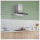 Caple PLASZC622 - Black Glass Chimney Hood - 60cm - B Energy