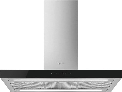 Smeg KBTI9L4VN - Stainless Steel 90cm Island Hood - 778m³/h - A Rated