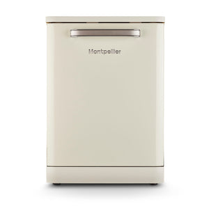 Montpellier MAB1353DC - Cream 13 Place Settings Retro Dishwasher - A+ Energy Rating