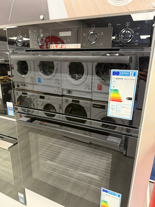 Bosch Series 4 MBS533BB0B - Black Built in Electric Double Oven - A/B energy - Display