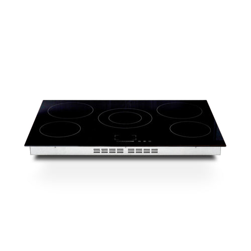 Montpellier MCH77 Black 5 Zone - 77cm Ceramic Touch Control Hob