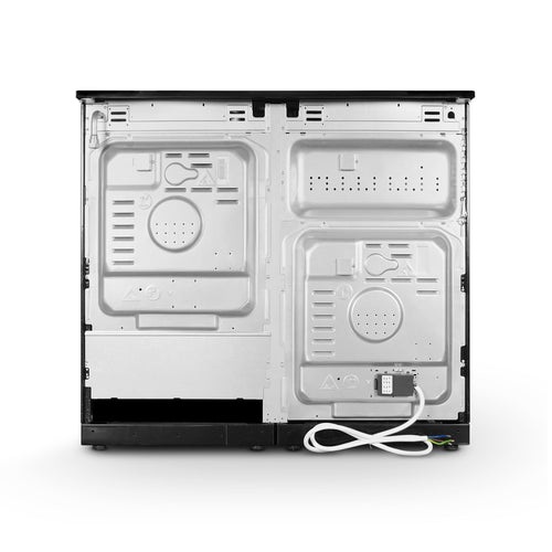 Montpellier MDFRC100K - Black Dual Fuel Range Cooker - 7 Gas Burners, 2 Ovens, 100cm Width