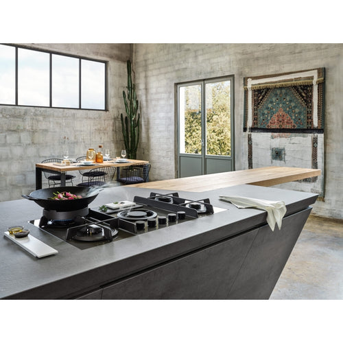 Elica NT-FLAME-EVO-BL - Black Venting Hob - 90cm 4 Zones - A Rated