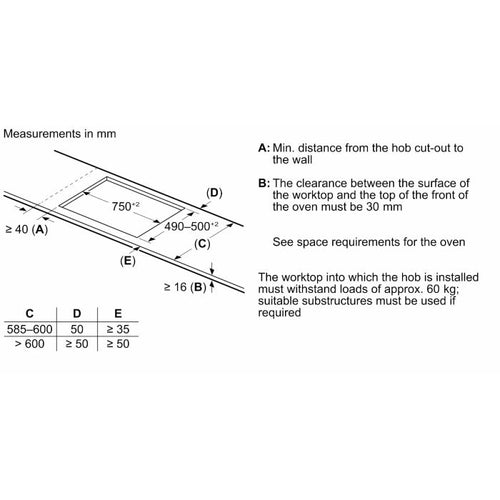 Bosch Series 6 PXV831HC1E - Black 5 Zone Induction Hob