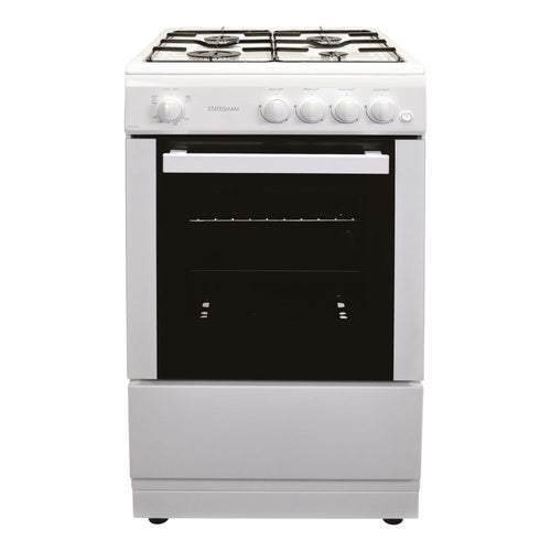 Statesman STUDIO2 - White 4 Zone Gas Cooker - A energy