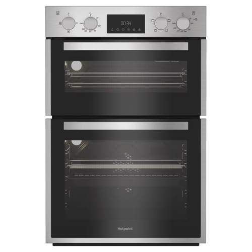 Hotpoint DIH10DIX - Stainless Steel Double Oven - Built-in 75L/38L - A Energy