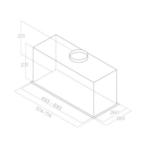 Elica FOLD-S-SS-80 - Stainless steel Canopy Extractor Hood - B energy