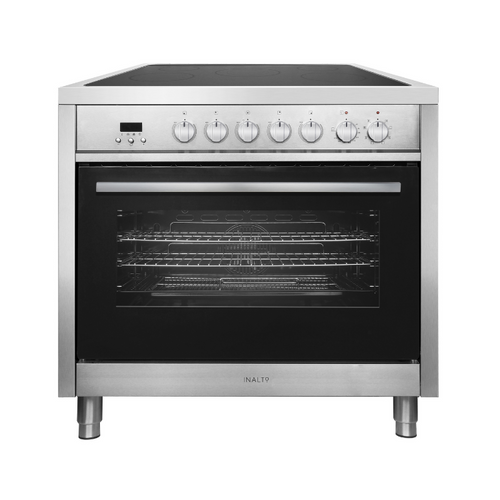 Inalto IR90ECSS - Stainless Steel 90cm Range Cooker - 103L Capacity - 5 Zone Ceramic