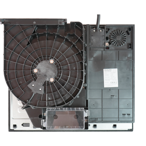 Montpellier MDAVIN60DF - Black Glass 60cm Vented Induction Hob - 4 Cooking Zones - A++ Energy