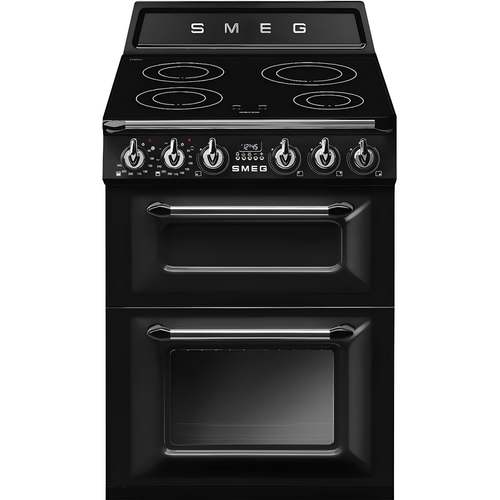 Smeg TR62IBL2 - Black Induction Electric Cooker - Double Oven - A Rated