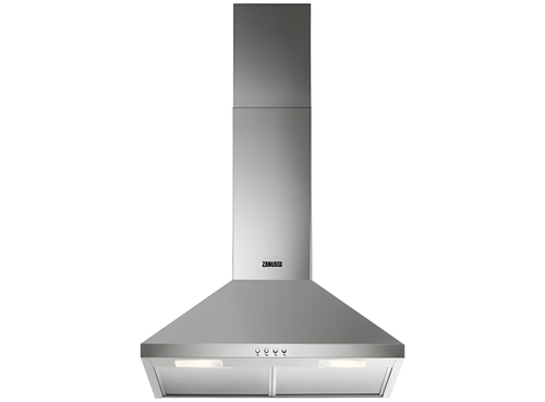 Zanussi ZFCT16X - Stainless Steel Chimney Hood - 60cm - D Energy Rating