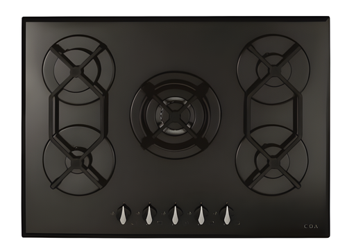 CDA HVG721BL - Black 5 Zone Gas Hob