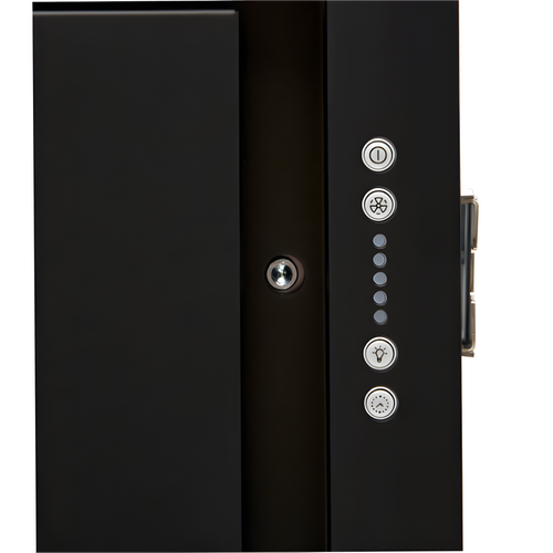 Elica LANE-60-BLK - Black Canopy Extractor Hood - B energy