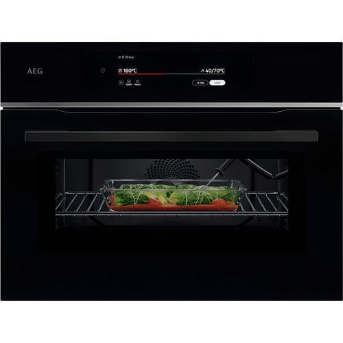 AEG TK9NK821B - Black Single Oven with Microwave - 44L