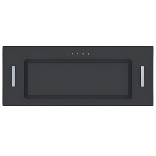 CATA UBICON52BK1 - Black Glass 52cm Canopy Extractor Hood - 593m3/hr - C energy