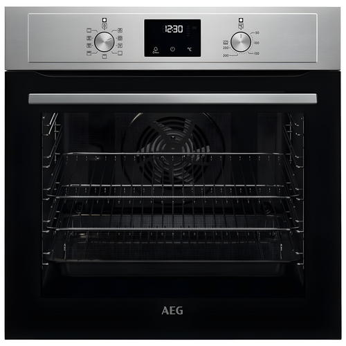 AEG BEX33501EM - Stainless steel Built in Electric Single Oven - Steam Assisted cleaning - A energy