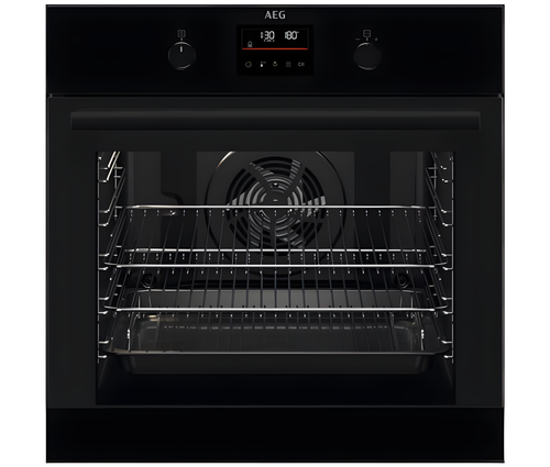 AEG BEX33501EB - Black Built in Electric Single Oven - Steam Assisted cleaning - A energy
