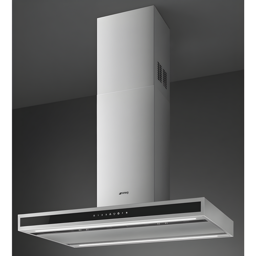 Smeg KLTI9L4X - Stainless Steel and Glass Island Cooker Hood - 563m³/h - A Energy