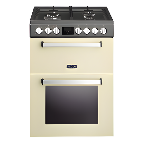 Tesla TMRDF60C - Cream Dual Fuel Range Cooker - 68L+31L - A+ Energy