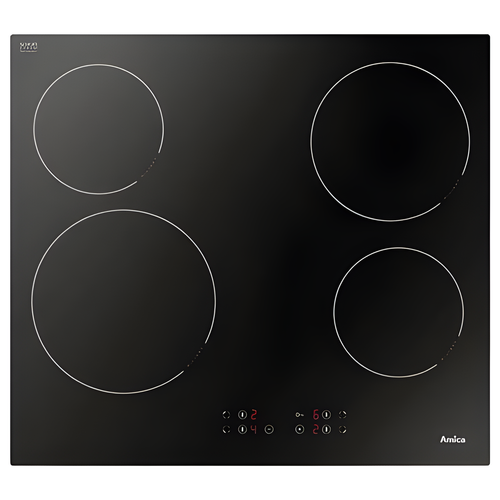 Amica ACH6420FR - Black 4 Zone Ceramic Hob