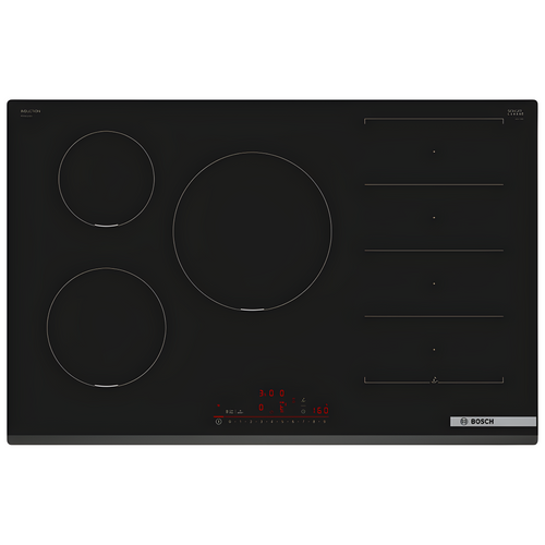 Bosch PXV831HC1E - Black 5 Zone Induction Hob