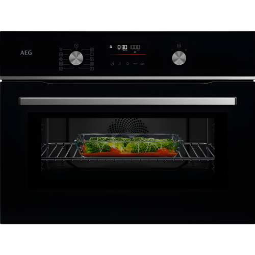 AEG GK6NK401B - Black Built-In Combination Microwave - 44L Capacity