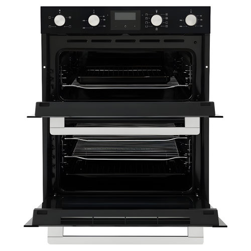 Belling BI703MFC BLK 444441630 - Black Built under Electric Double Oven - Catalytic cleaning - A/A energy